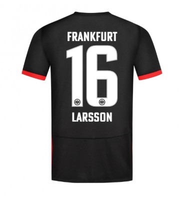 Eintracht Frankfurt Hugo Larsson #16 Replika Udebanetrøje 2024-25 Kortærmet